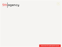 Tablet Screenshot of 5thagency.com